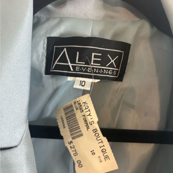 Alex Evenings Silver blue Embellished Blazer size 10 NWT - Picture 2 of 4